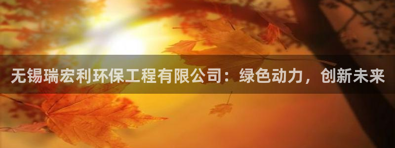 彩名堂计划官网客户端：无锡瑞宏利环保
