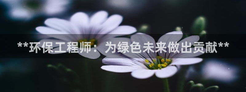 彩名堂手机客户端官网：**环保工程师