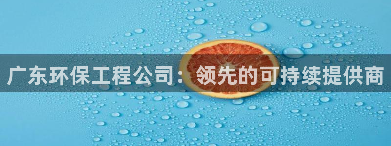 彩名堂改成什么名字了：广东环保工程公司：领先的可持续提供商
