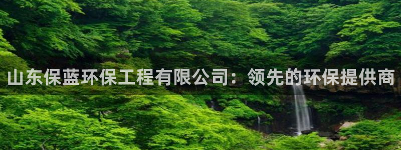 彩名堂预测官网：山东保蓝环保工程有限
