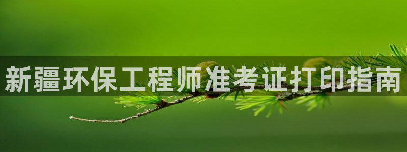 彩名堂预测网站：新疆环保工程师准考证
