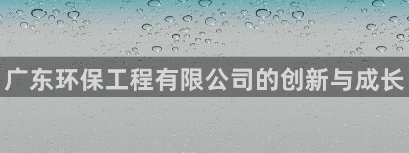 彩名堂彩：广东环保工程有限公司的创新与成长