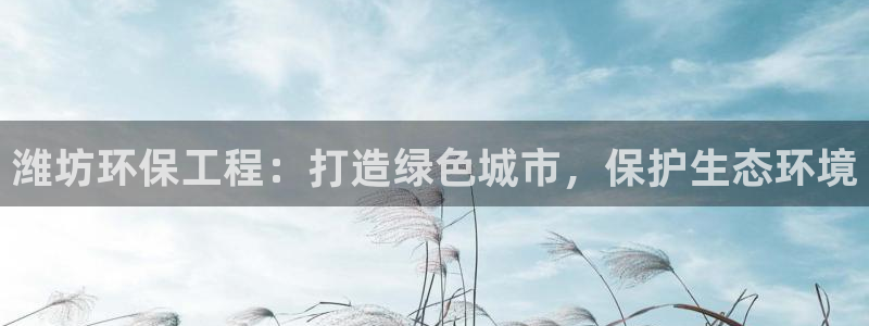 彩名堂排三：潍坊环保工程：打造绿色城市，保护生态环境