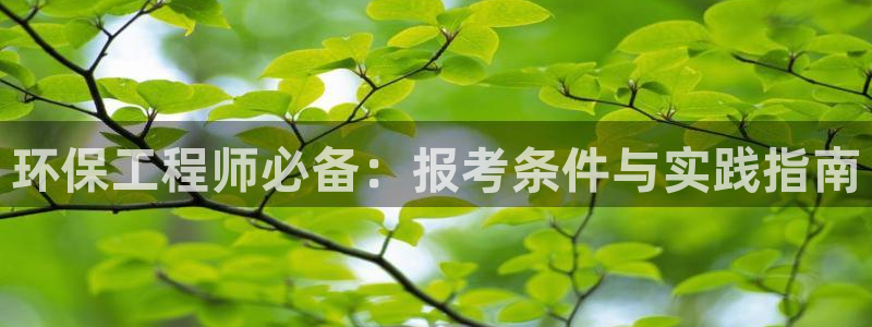 彩名堂计划怎么跟不挂：环保工程师必备